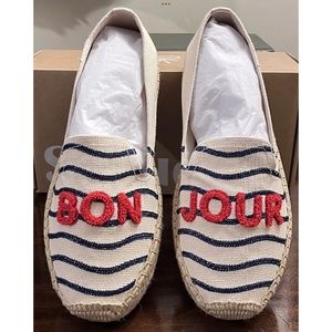 NWT Soludo BON JOUR Espadrille Shoes 🇫🇷 7 8  très chic … très French